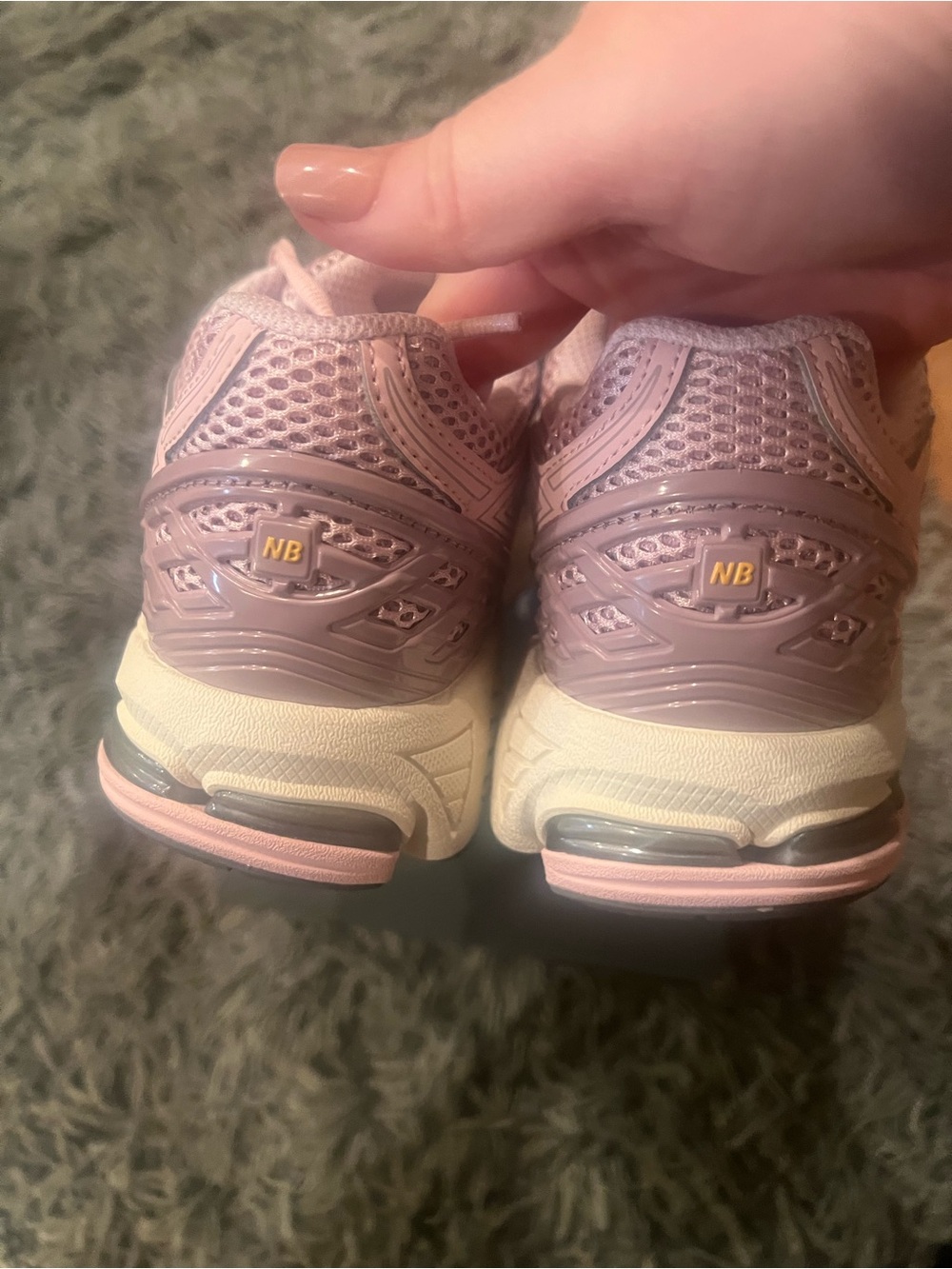 New Balance Women's Size 6/Youth Size 4.5 Pink/Silver Mesh Running Sneakers NEW - Picture 5 of 10